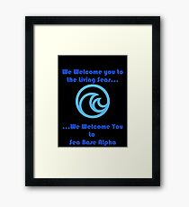 Sea Base Alpha Framed Print