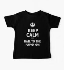 Keep Calm & Hail To The Pumpkin King Baby Tee