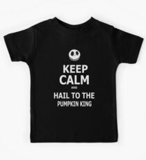 Keep Calm & Hail To The Pumpkin King Kids Tee