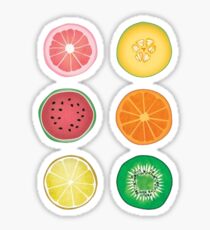 Geschnittene Frucht Sticker