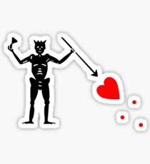 Pirate Flag Blackbeard Edward Teach Sticker
