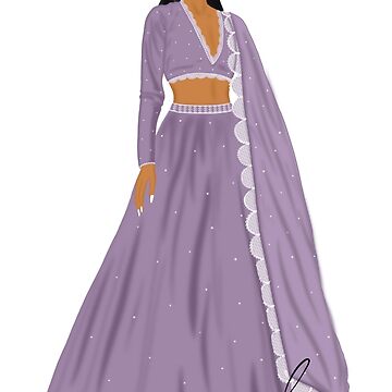Bridal Lehenga Choli Illustration For Beginners || Fashion Design Sketches  @Fashion7 - YouTube
