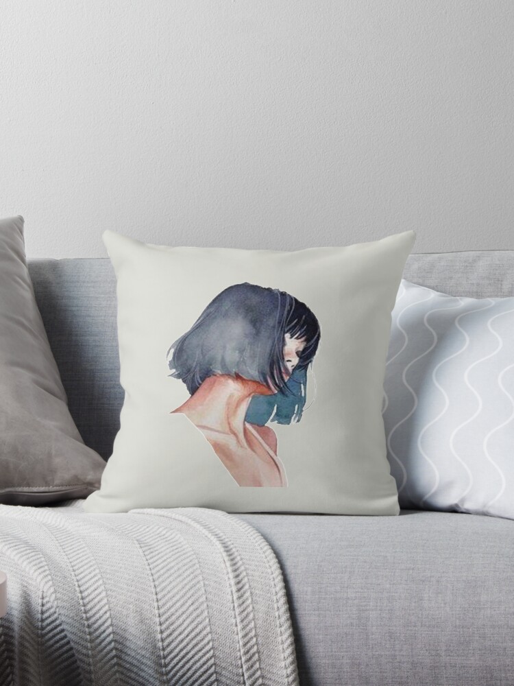 Pulp Fiction Aesthetic Short Hair Throw Pillow By Ice Cold