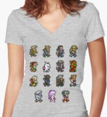 FINAL FANTASY VI Women's Fitted V-Neck T-Shirt