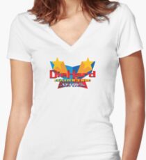 DieHard: Hardcore Series Logo Women's Fitted V-Neck T-Shirt