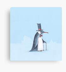 The dapper penguin Canvas Print