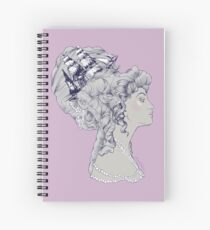 Marie Antoinette Rococo Ship hair Spiral Notebook