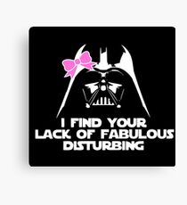 Fabulous Darth Vader Canvas Print