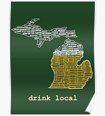 Drink Local (MI) Poster