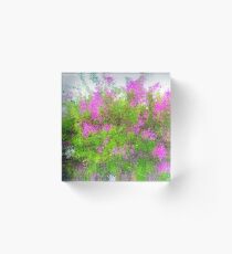 Expressionistic Bouquet Acrylic Block