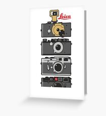 Leica camera evolution Greeting Card