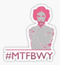May the Force Be With You Leia hashtag Sticker