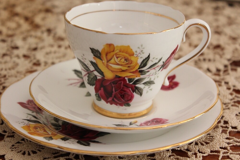 "Ruthies Crazy Tea Set" by Carol James Redbubble