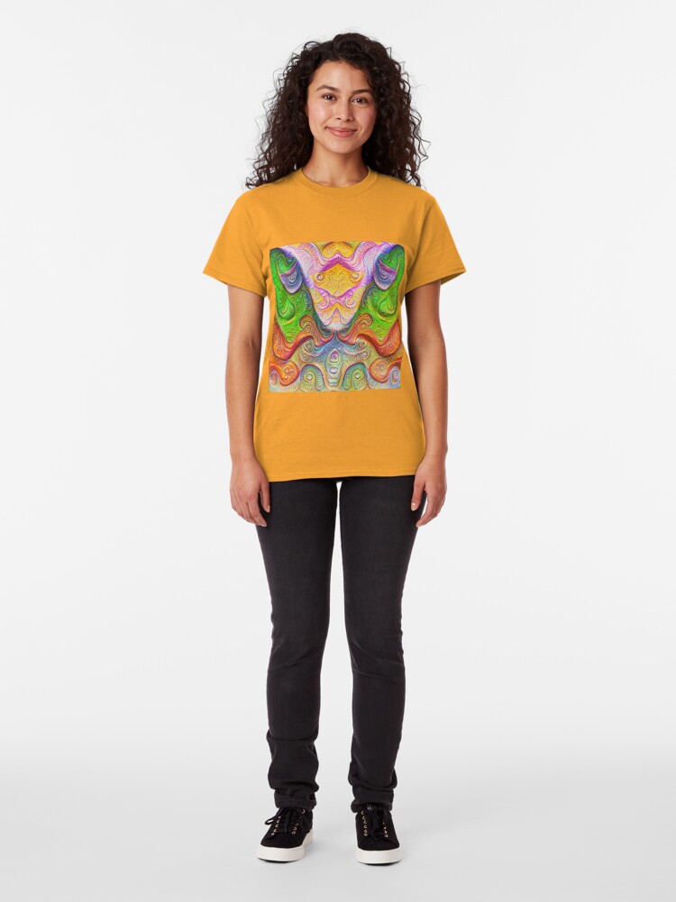 Alternate view of Color Stone carving #DeepDream Classic T-Shirt