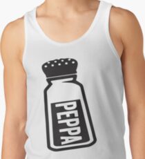 Salt \ Peppa 2/2, Black Ink | Women's Best Friends Shirts, Bff Stuff, Besties, Halloween Costume, Salt And Pepper Shakers Tank Top