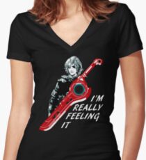 I'm Really Feeling It Women's Fitted V-Neck T-Shirt