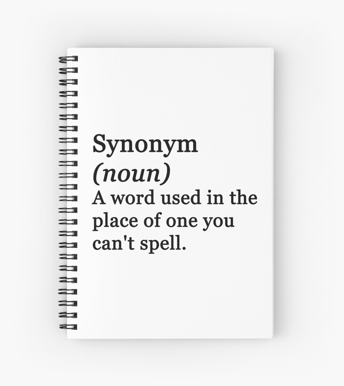 synonym-an-honest-definition-black-typography-design-spiral