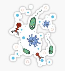 Cute Microbiology Sticker