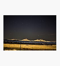 Night Over the Cascades Photographic Print