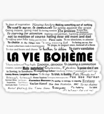 La Vie Bohème Sticker