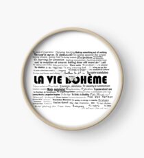La Vie Bohème Clock