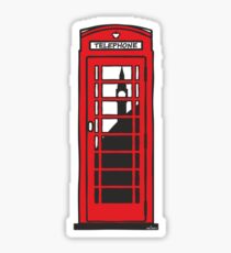 Red telephone box Sticker