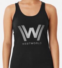 Westworld - Metallisches Logo Racerback Tank Top
