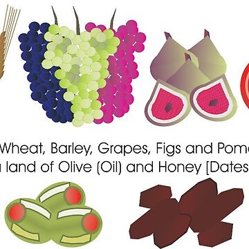 Artwork thumbnail, Seven Types of Fruit in Israel by compugraphd