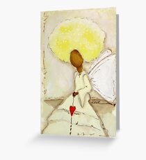 Angel of Love Again, African American, Latina Greeting Card