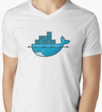 DOCKER Men's V-Neck T-Shirt
