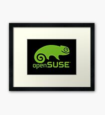 openSUSE LINUX Framed Print
