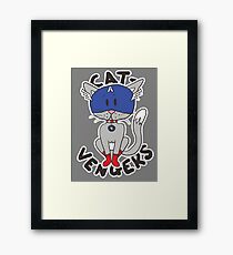 Cap' Cat Framed Print