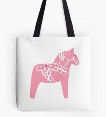 Rosa Dala Horse Swedish Wooden Horse Tote Bag