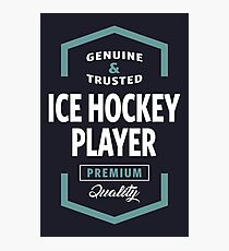 Ice Hockey Player Logo Tees Photographic Print