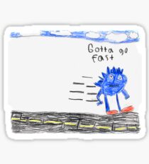 Sonic the Hedgehog GO FAST Sticker