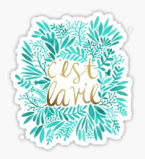 That's Life – Turquoise & Gold Sticker