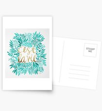That's Life – Turquoise & Gold Postcards