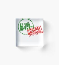Biological rubber stamp effect Acrylic Block