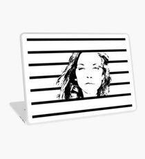 High Contrast Natalie Dormer with Background Design Laptop Skin