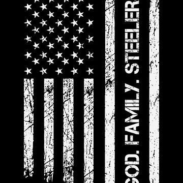 : God Family Steelers Pro Us Flag Shirt Father's Day Dad Gift  Long Sleeve T-Shirt : Clothing, Shoes & Jewelry