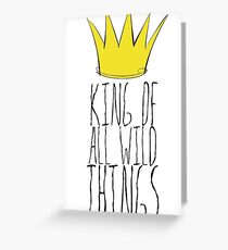 Where the Wild Things Are - King of All Wild Things 2 Cutout Greeting Card