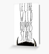 Where the Wild Things Are - Rumpus Start Cutout Greeting Card