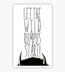 Where the Wild Things Are - Rumpus Start Sticker Sticker