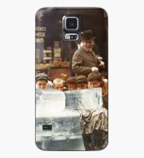 Licking blocks of ice during heat wave in New York, July, 1911 Case/Skin for Samsung Galaxy