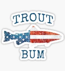 Fly Fishing Trout Bum Sticker
