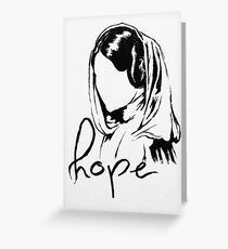Princess Leia "hope" Greeting Card
