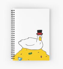 Fabulously Wealthy Duck Spiral Notebook