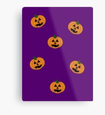 Jack O' Lanterns Metal Print