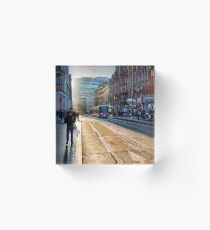 Corporation Street, Birmingham, UK. Acrylic Block