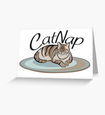 Cat Nap Greeting Card